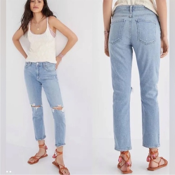 Agolde Denim - Agolde Toni Mid Rise Slim Straight Jeans Denim women’s 25 (bin Y)